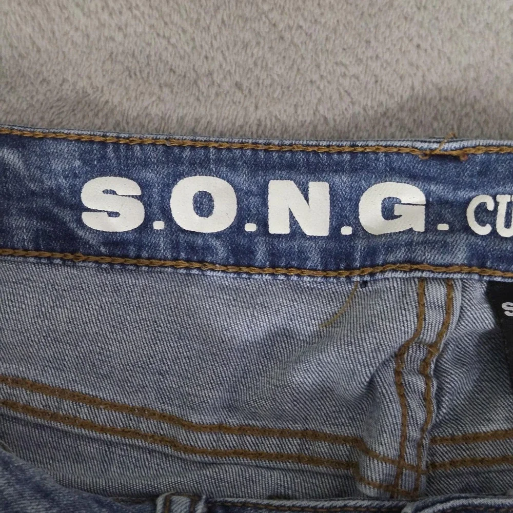 S.O.N.G. Jeans Juniors 11/30 Blue High Rise Curvy Skinny Ankle Stretch